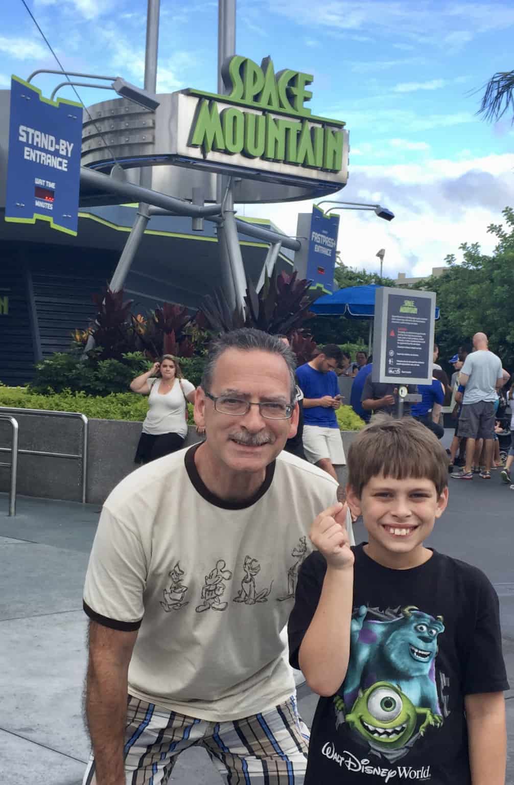 "I got a pressed penny of Space Mountain" First Time Rider