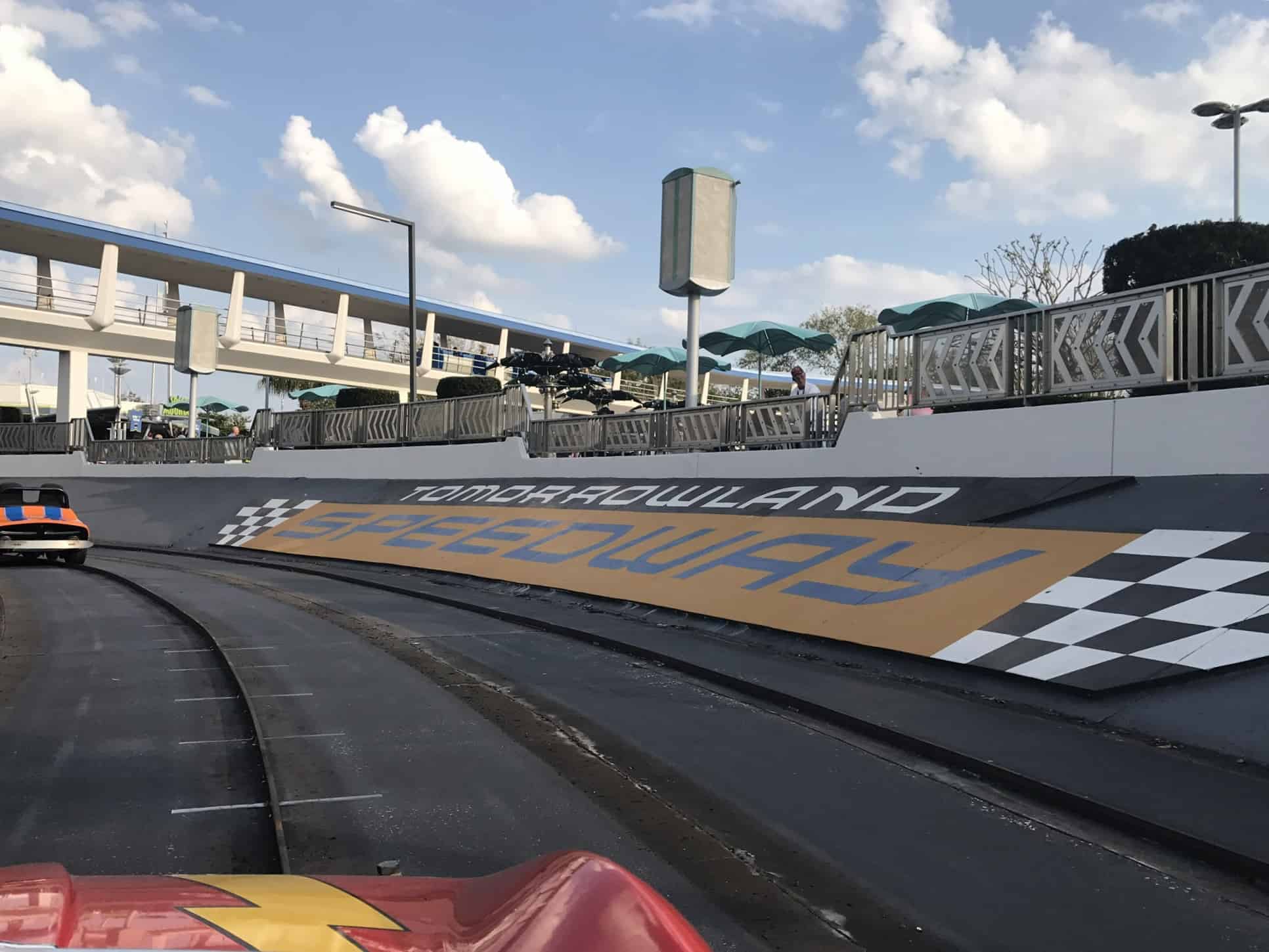 Tomorrowland Speedway Sign and track