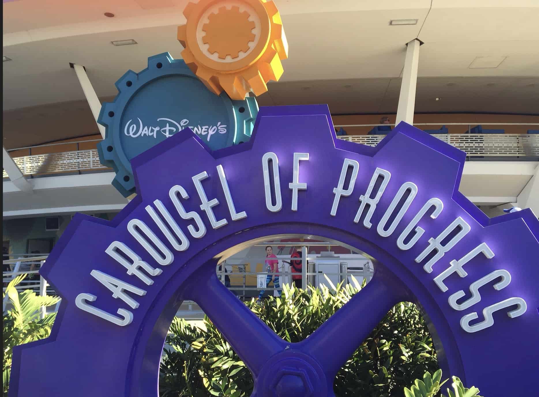 Walt Disney World Carousel of Progress Sign