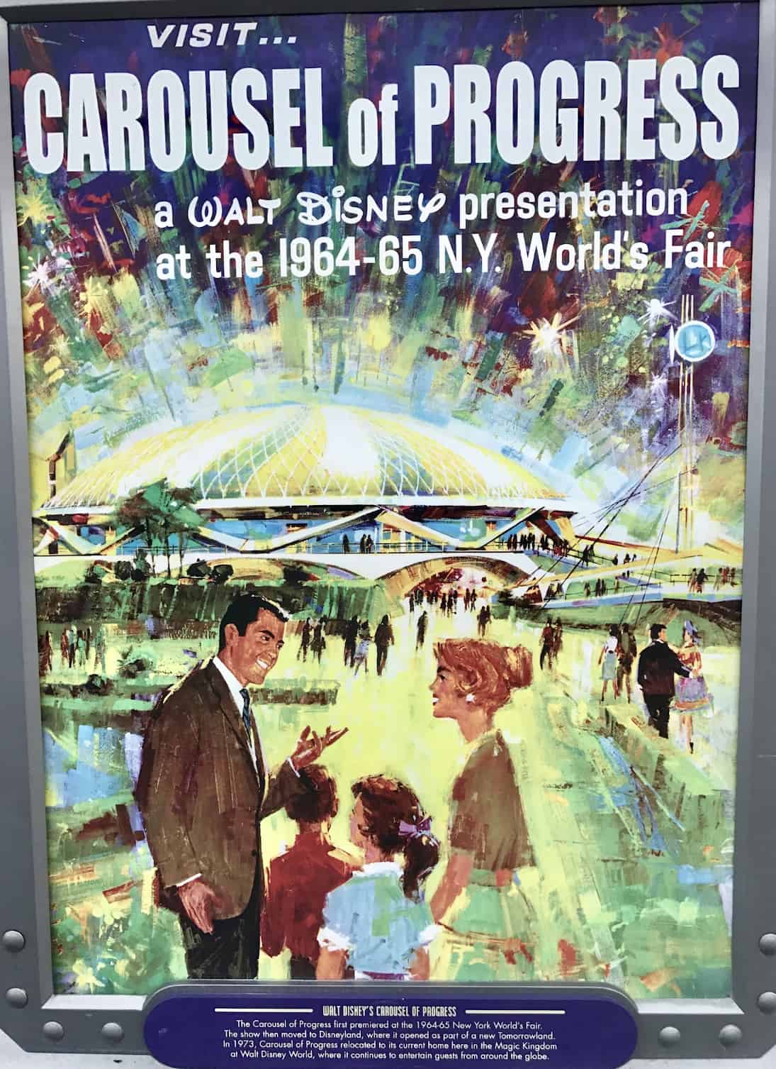 Visit Carousel of Progress poster Worlds Fair